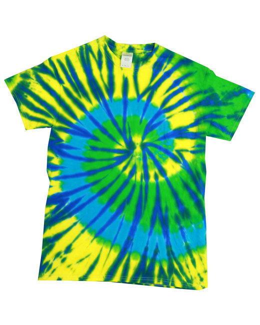 Custom Rainbow Spiral Tie-Dye T-Shirt – Bright & One-of-a-Kind