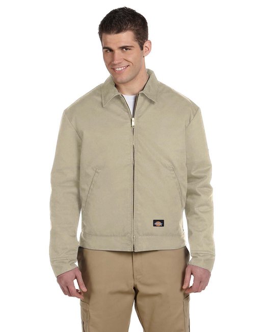 Dickies Men's Lined Eisenhower Jacket – Durable, Water-Repellent Workwear