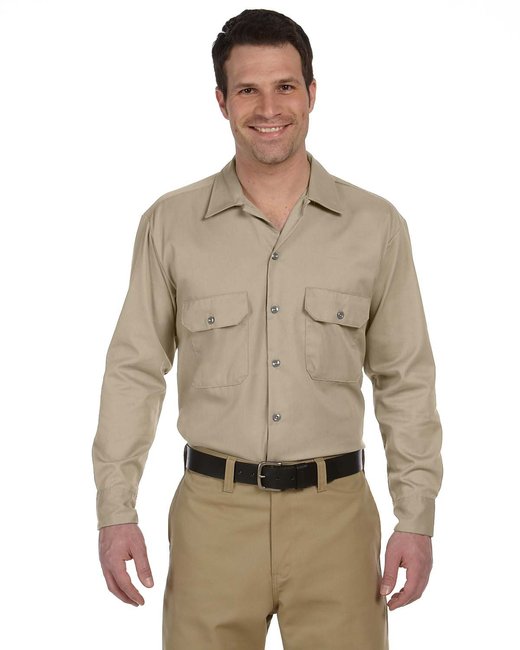 Dickies Unisex Long-Sleeve Work Shirt – Durable, Easy-Care Workwear