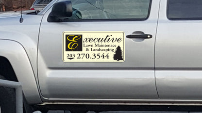 Custom Landscaping Car Magnets with Company Logo - Online Design