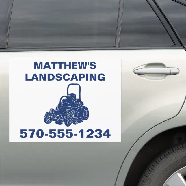 Online Design Tool for Custom Landscaping Car Magnets