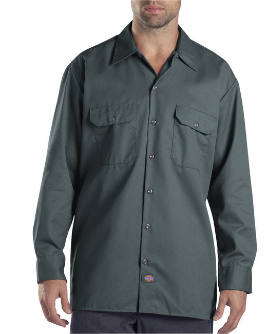 Dickies Unisex Long-Sleeve Work Shirt – Durable, Easy-Care Workwear