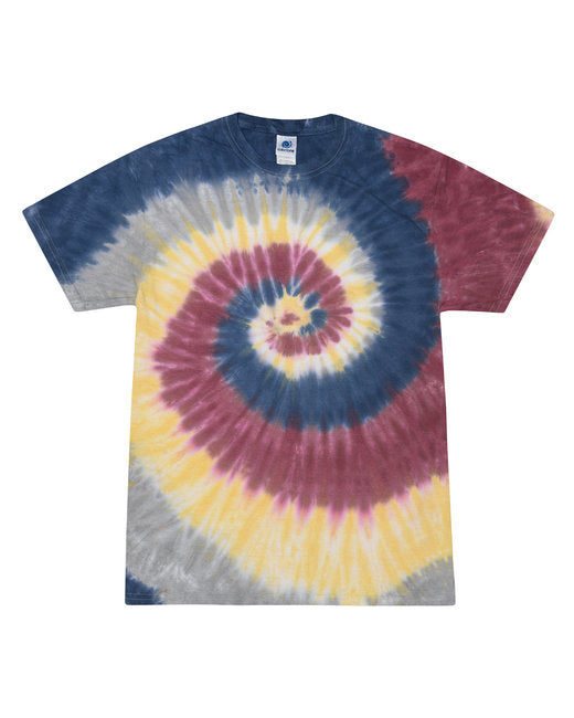 Custom Rainbow Spiral Tie-Dye T-Shirt – Bright & One-of-a-Kind