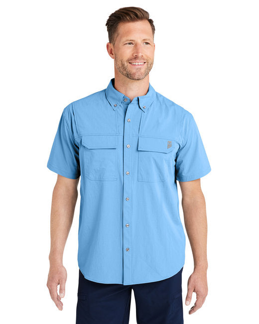 HUK Men's Creekbed Short Sleeve Shirt – Lightweight, Ventilated, and Protective