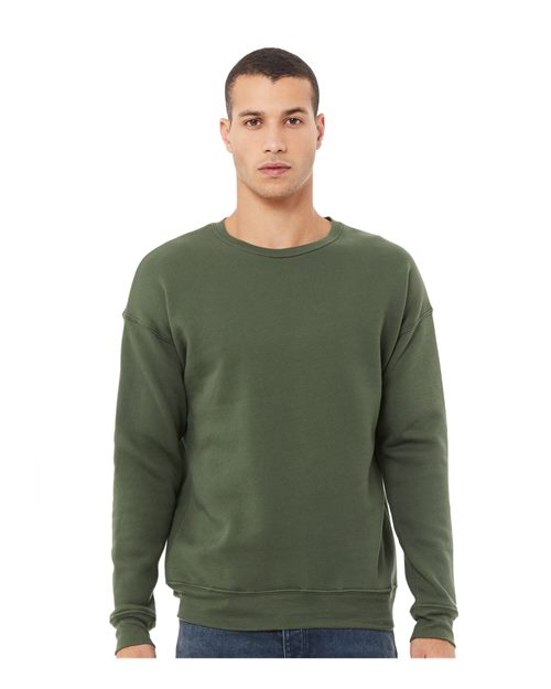 Sponge Fleece Drop Shoulder Crewneck Sweatshirt - BELLA + CANVAS | Soft, Modern, and Unisex