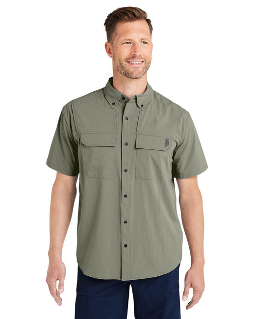 HUK Men's Creekbed Short Sleeve Shirt – Lightweight, Ventilated, and Protective