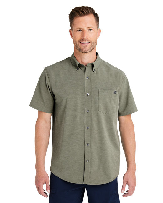 HUK Men's Kona Solid Short Sleeve Shirt – Stretchable, Protective, and Versatile