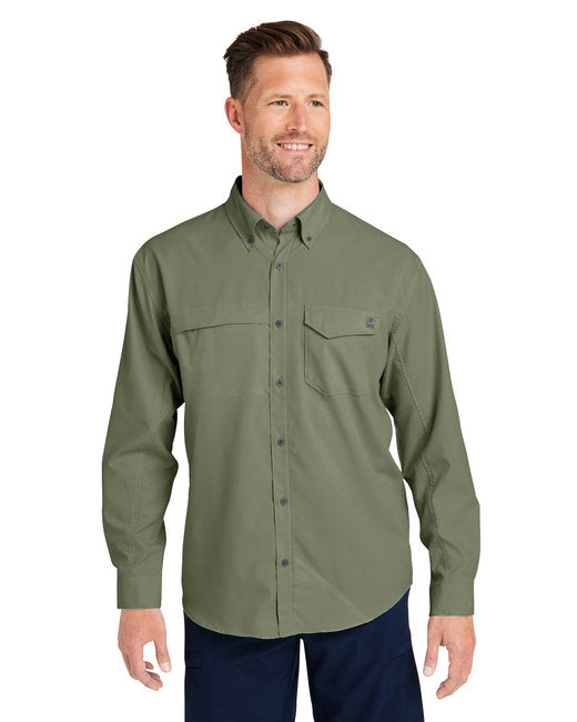 HUK Men's Tide Point Long Sleeve Shirt – Protective, Moisture-Wicking, and Breathable