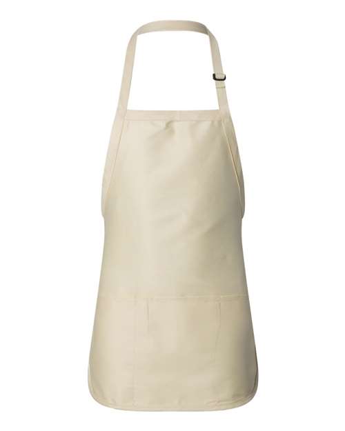 Full-Length Apron With Pouch Pocket - Q-Tees | Customizable and Functional