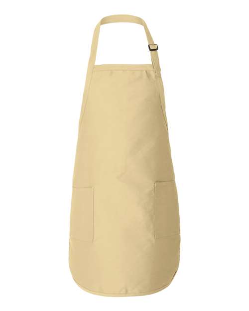 Full-Length Apron With Pockets - Q-Tees | Customizable and Durable