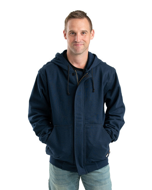 Berne Men's Flame Resistant Full-Zip Hooded Sweatshirt – Safe, Durable, and Comfortable