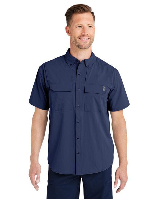 HUK Men's Creekbed Short Sleeve Shirt – Lightweight, Ventilated, and Protective