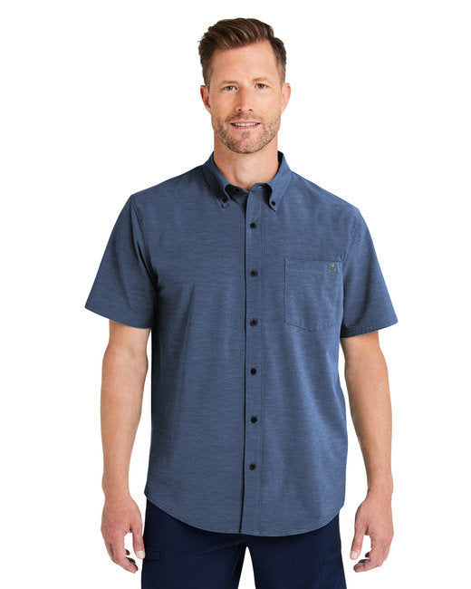 HUK Men's Kona Solid Short Sleeve Shirt – Stretchable, Protective, and Versatile