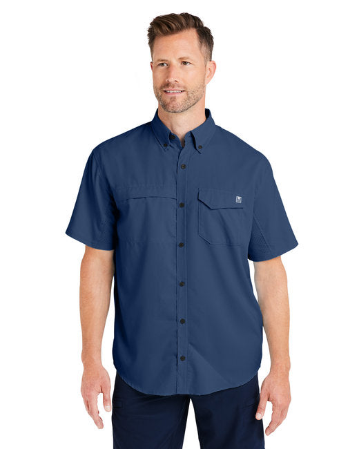 HUK Men's Tide Point Short Sleeve Shirt – Breathable, Performance-Driven, and Protective