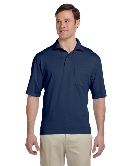 Jerzees Adult SpotShield™ Stain-Resistant Pocket Jersey Polo