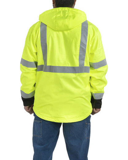 Berne Men’s Tall Hi-Vis Class 3 Hooded Softshell Jacket