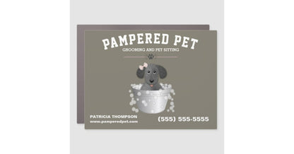 Custom Pet Grooming Car Magnets – High-Quality Branded Signs for Cars, Vans, and Trucks