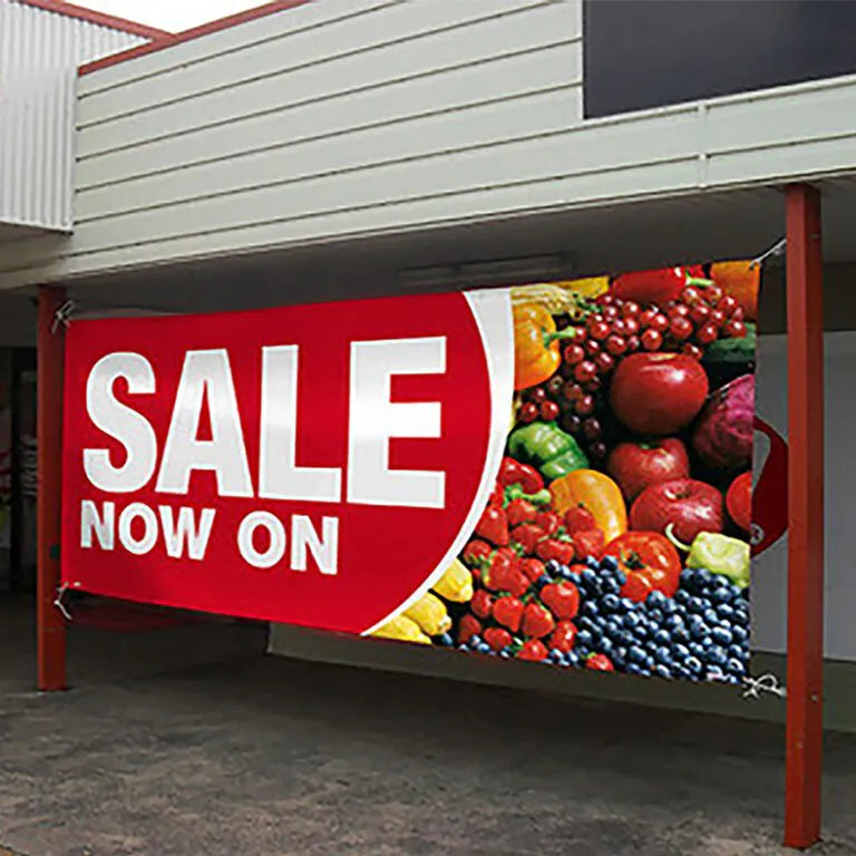 High-visibility custom logo printed outdoor signs for increased brand recognition.