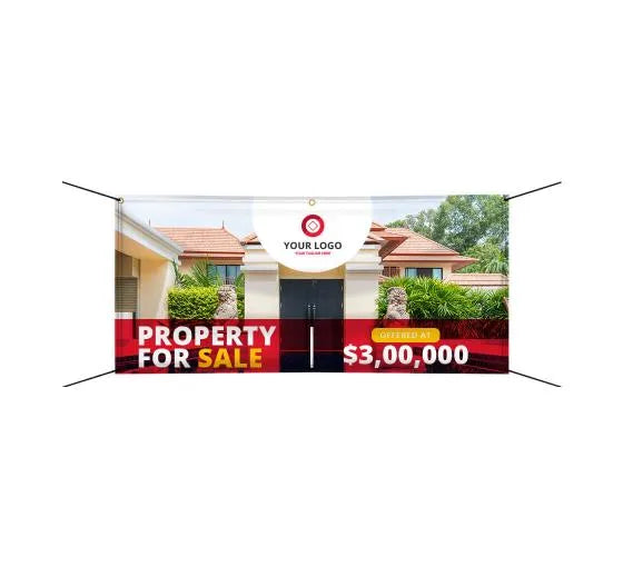 Easy Installation of Custom Real Estate Banners – Online Design and Fast Shipping