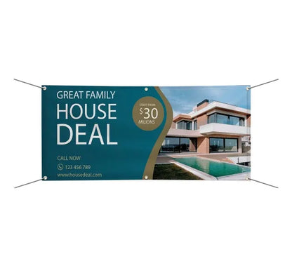 Various Sizes of Custom Real Estate Banners – Online Design and Fast Shipping