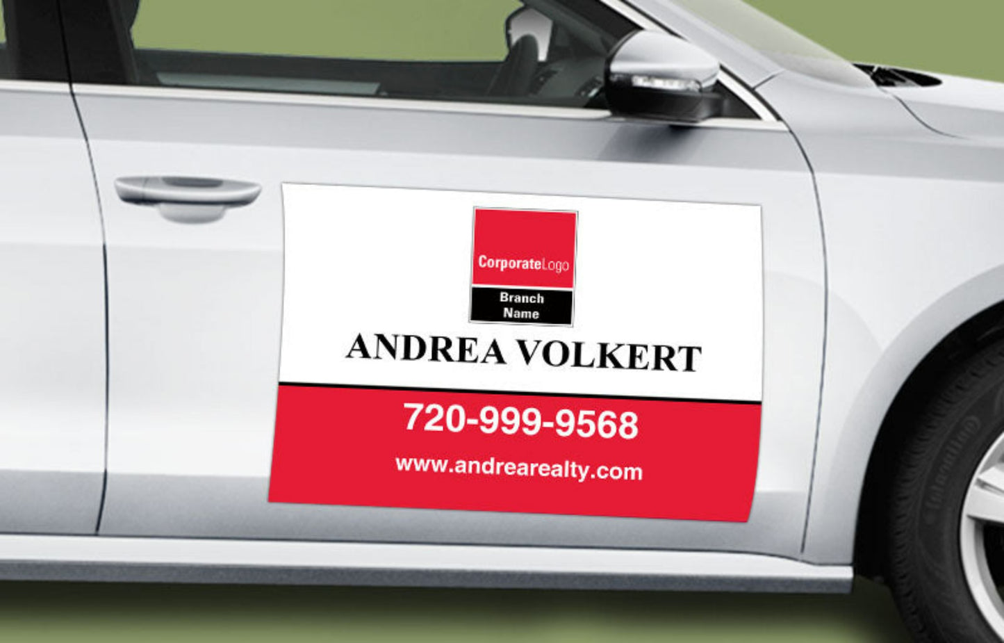 Custom Real Estate Company Car Magnets – High-Quality Branded Signs for Cars, Vans, and Trucks Vehicle Signs Show Off Your Threads