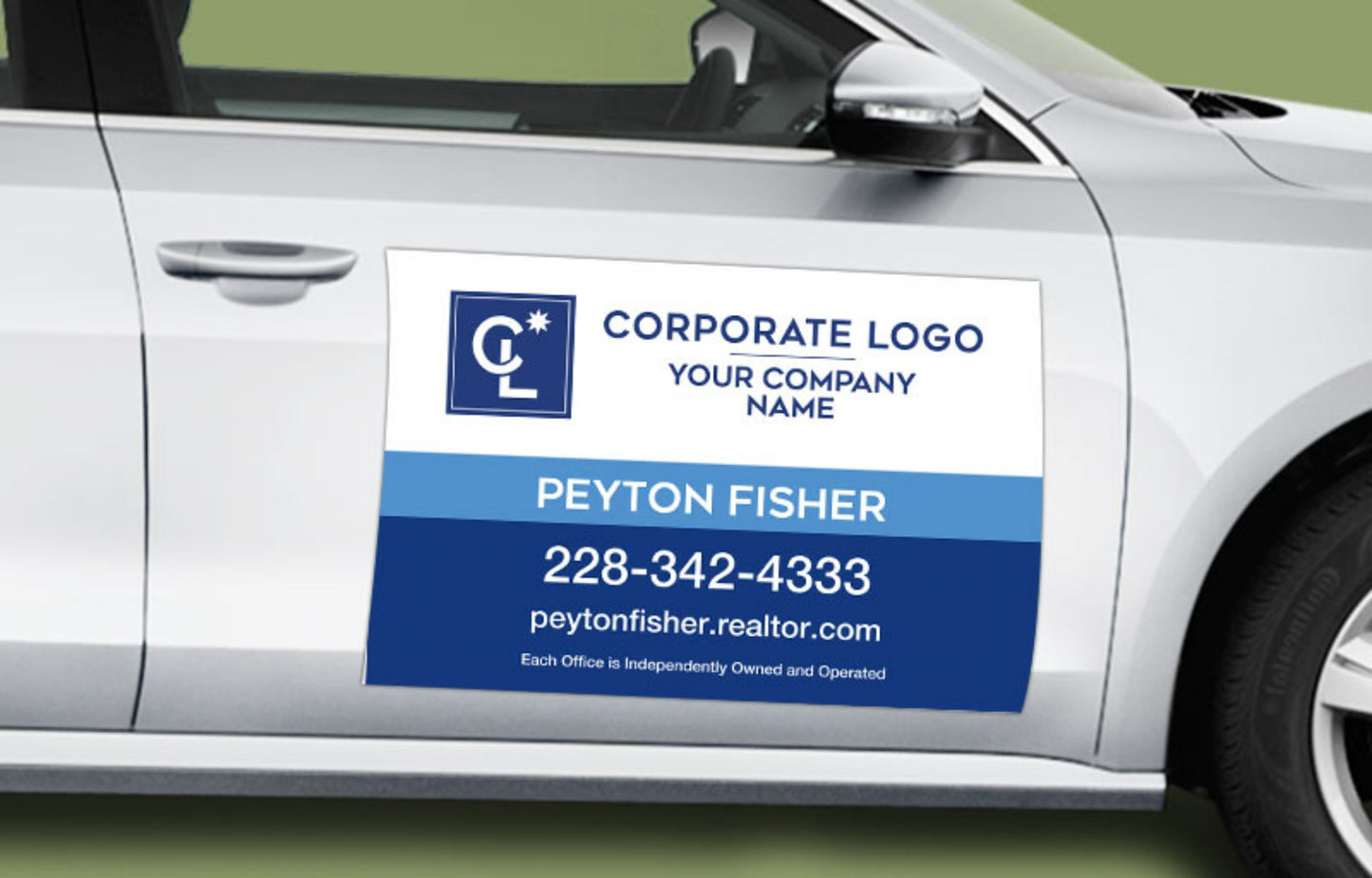 Custom Real Estate Company Car Magnets – High-Quality Branded Signs for Cars, Vans, and Trucks Vehicle Signs Show Off Your Threads