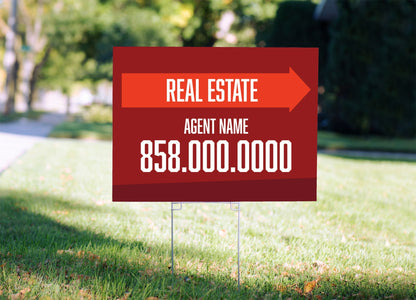 Property Listings Custom Real Estate Yard Signs – Logo Printed and Fast Shipping