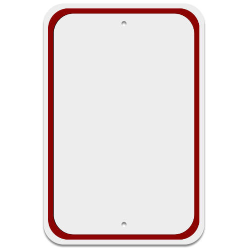 Custom .080 Painted Aluminum Signs with Borders | Durable and DOT-Compliant