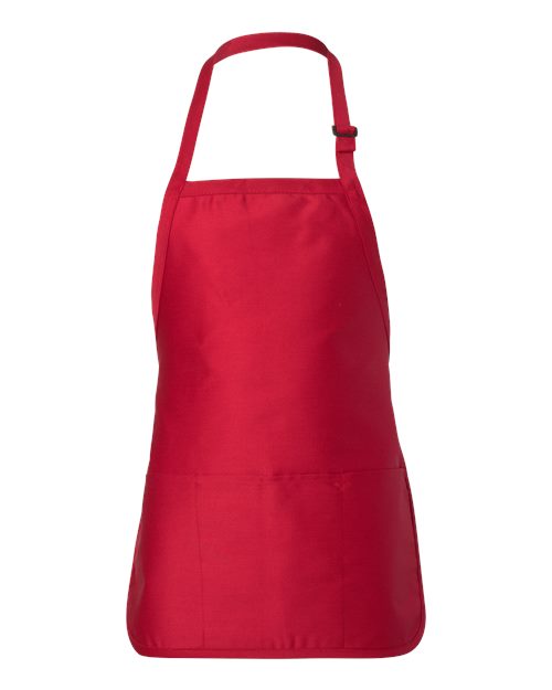 Full-Length Apron With Pouch Pocket - Q-Tees | Customizable and Functional