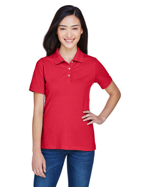 Harriton Ladies' Easy Blend™ Wrinkle-Resistant Polo