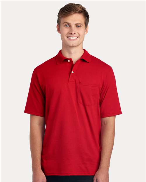 Dri-Power® Polo With Pocket - JERZEES | Moisture-Wicking, Durable, and Custom-Ready