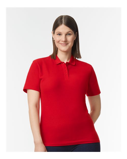 Softstyle® Women’s Pique Polo - Gildan | Comfortable, Semi-Fitted, and Embroidery-Ready