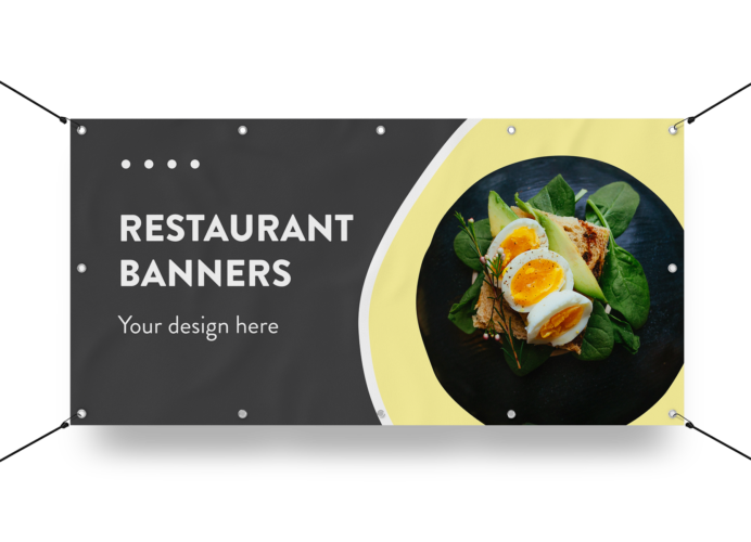 Custom Restaurant Banners – High-Quality Banners for Indoor and Outdoor Restaurant Promotions Banner Show Off Your Threads