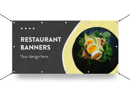 Custom Restaurant Banners – High-Quality Banners for Indoor and Outdoor Restaurant Promotions Banner Show Off Your Threads