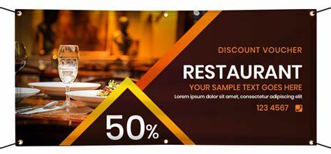 Custom Restaurant Banners – High-Quality Banners for Indoor and Outdoor Restaurant Promotions Banner Show Off Your Threads