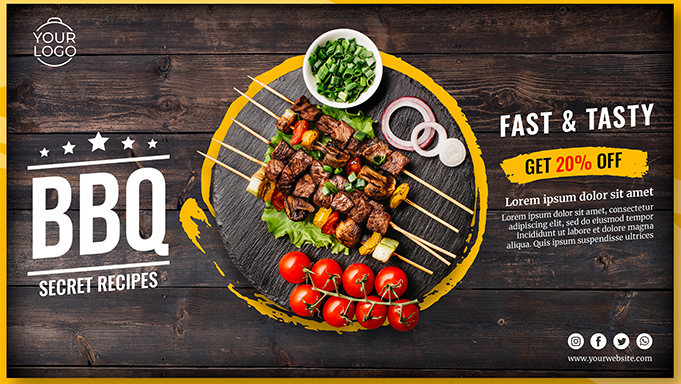 Custom Restaurant Banners – High-Quality Banners for Indoor and Outdoor Restaurant Promotions Banner Show Off Your Threads