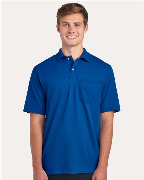 Dri-Power® Polo With Pocket - JERZEES | Moisture-Wicking, Durable, and Custom-Ready