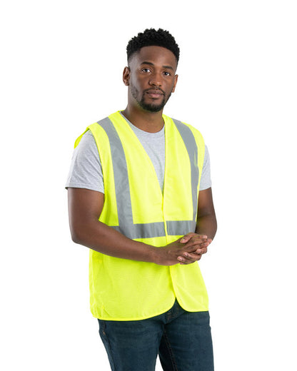 Berne Adult Hi-Vis Class 2 Economy Vest – Lightweight Reflective Safety Wear