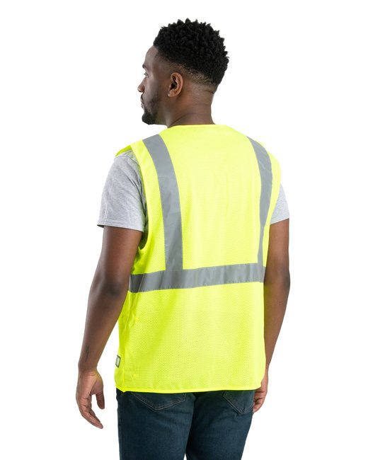 Berne Adult Hi-Vis Class 2 Economy Vest – Lightweight Reflective Safety Wear