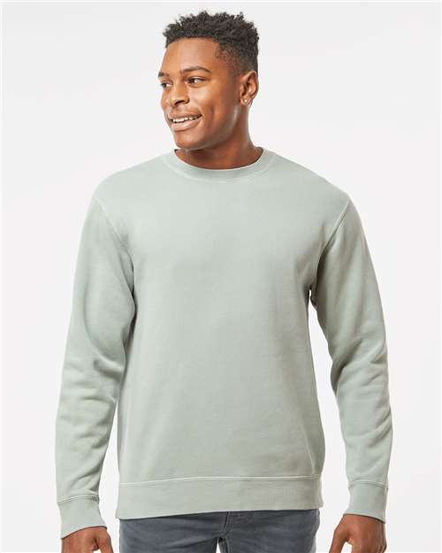 Midweight Pigment-Dyed Crewneck Sweatshirt - Independent Trading Co. | Durable, Classic, and Customizable