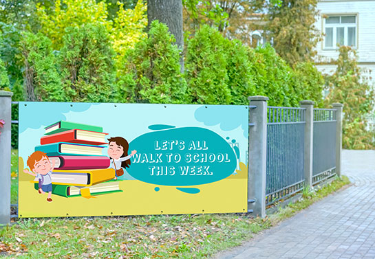 Custom School Banners for Outdoor Events – Online Design and Fast Shipping