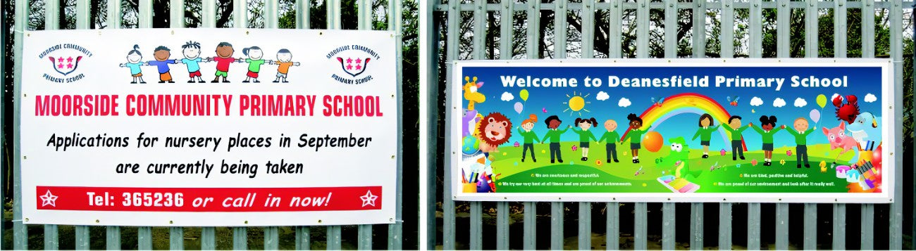 Easy Installation of Custom School Banners – Online Design and Fast Shipping