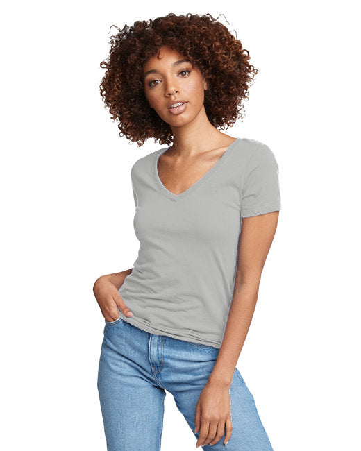 Custom Ladies' Ideal V T-Shirt – Soft, Stylish & Sustainable Design