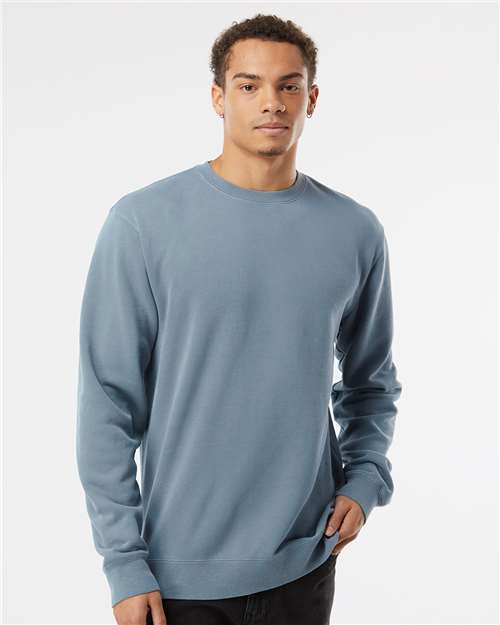 Midweight Pigment-Dyed Crewneck Sweatshirt - Independent Trading Co. | Durable, Classic, and Customizable