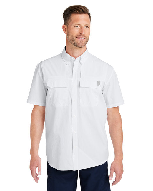 HUK Men's Creekbed Short Sleeve Shirt – Lightweight, Ventilated, and Protective