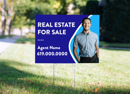 Branded Custom Real Estate Advertising Lawn Signs – Fast Shipping