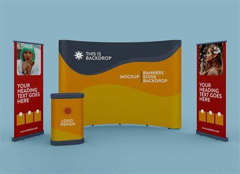 High-impact custom printed backdrops to enhance brand visibility.