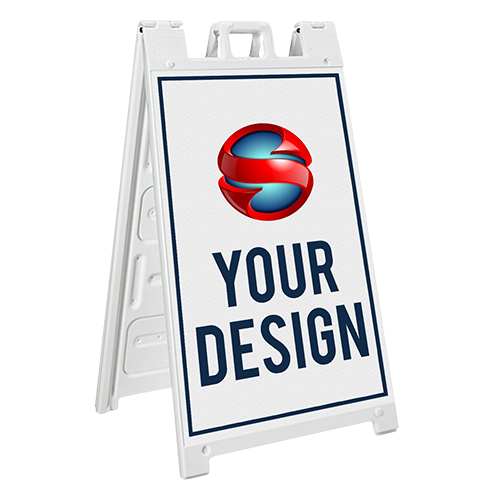 Reusable custom printed outdoor signage designed for repeated use.