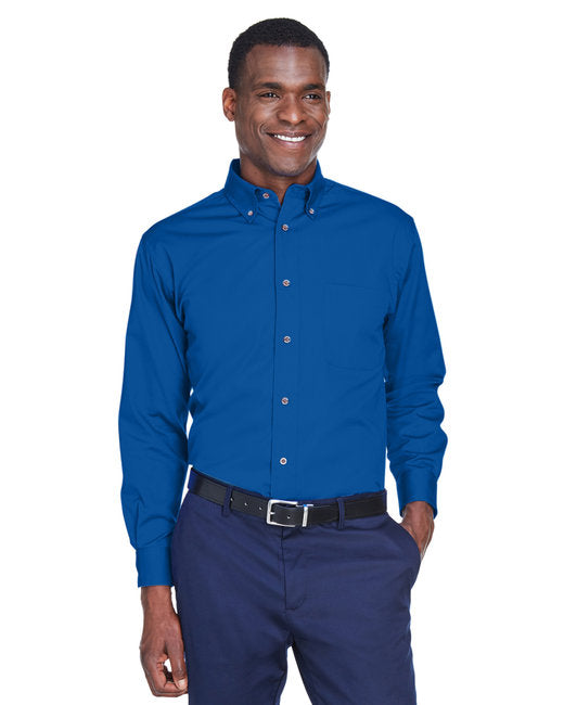 Custom Long-Sleeve Twill Shirt – Stain-Release, Wrinkle-Resistant & Durable