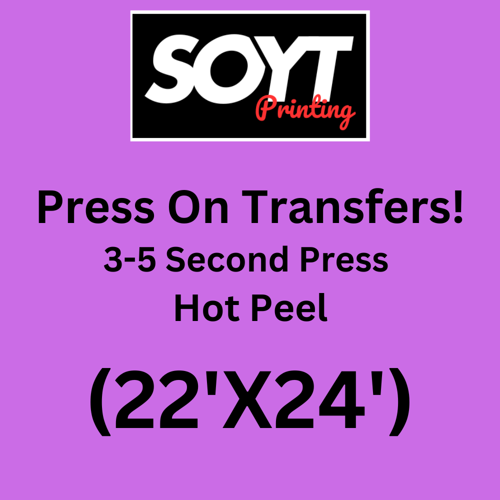 Custom DTF Transfers – 22 Inch Wide for Branded Apparel